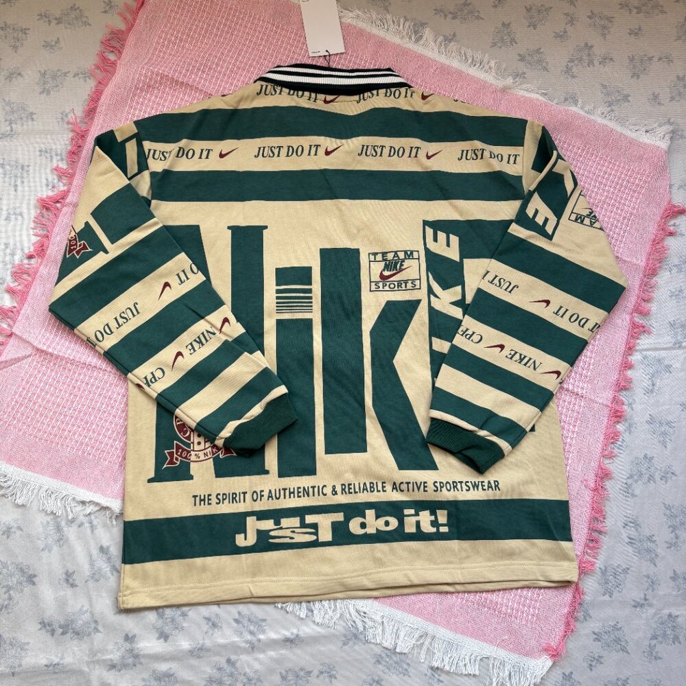 Nike X Cactus Plant Flea Market Green Long-Sleeved Polo Shirt - Picture 6 of 7